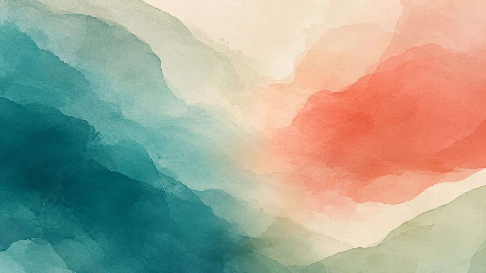 Two soft colour fields meeting and blending rather than dividing.